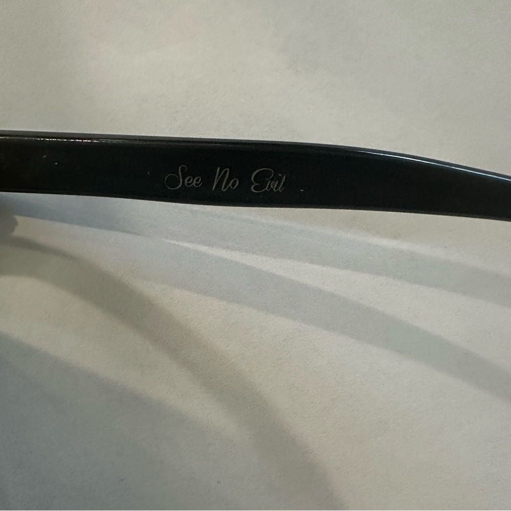 THE WELL Round Black Sunglasses “See No Evil” - Picture 5 of 6